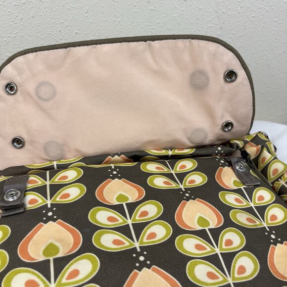 Petunia Pickle Bottom Boxy Backpack Diaper Bag Oslo in Bloom Boho Floral Retro - Picture 10 of 11